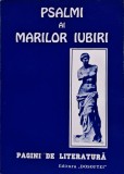Cumpara ieftin Psalmi ai marilor iubiri pagini de literatura - Antologie Gheorghe T. Zaharia, Dumitru Vacariu, Liviu Moscovici - Editura Dosoftei, 1999, Brosata