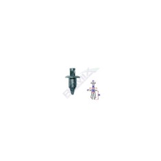 Clips Fixare Pentru Suzuki/Toyota/Kawasaky 6X8.2Mm - Negru Set 10 Buc 133587 B22085-RMX foto