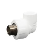 Cot PPR, FE, 20 mm x 1/2&quot;, alb, 90 grade