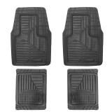 Covorașe auto universale ajustabile groase și aderente Carguard &ndash; 72 x 47 cm / 71 x 43,5 cm PVC &ndash; negru