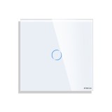 Panou Intrerupator Simplu cu Touch Mini din Sticla LUXION SmartElectro IntelligentHouse
