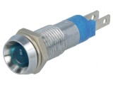 Lampă LED de control albastru 24-28V &Oslash;8,2mm IP67
