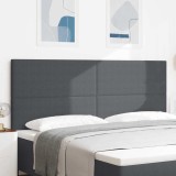 Tăblie de pat design simplu, gri &icirc;nchis, 200 cm catifea raiată