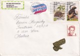 FILATELIE TEMATICA - PLIC USA TEMATICA FAUNA AIRAMAIL, Stampilat