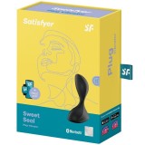 Cumpara ieftin Stimulator anal unisex cu 12 functii de vibratie Satisfyer Sweet Seal black (11.2m)