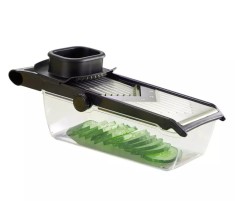 Feliator multifunctional pentru legume, cu suport, KingHoff foto
