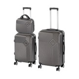 TraveLux Pro XVIII gurul&oacute;s bőr&ouml;nd szett sz&uuml;rke
