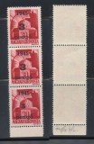 1945 Ardealul de Nord emisiunea Oradea I streif 3P/30 f. tip I &amp; II &amp; III MNH