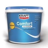 Cumpara ieftin Vopsea Superlavabila Siliconata Alba Kraft Comfort Exterior Silikonat / 15L