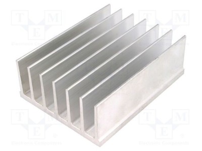 Radiator extrudat cu aripioare STONECOLD L: 100mm W: 78mm H: 35mm brut foto