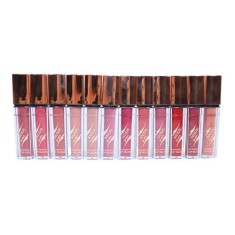 Set 12 Rujuri Lichide Mate cu efect de marire, Mary Matte, Fashion Nude Waterproof, Rezistente