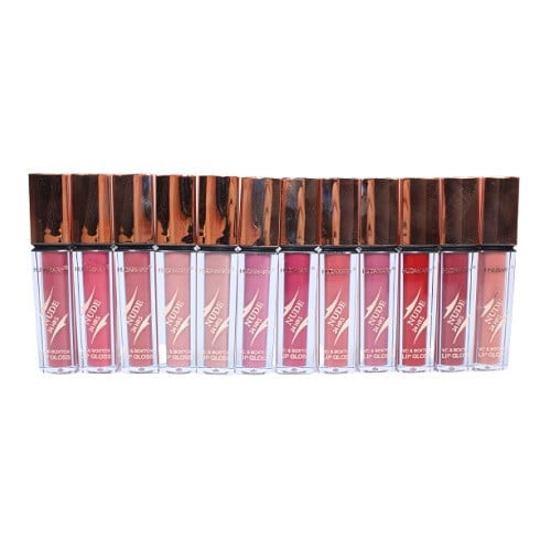 Set 12 Rujuri Lichide Mate cu efect de marire, Mary Matte, Fashion Nude Waterproof, Rezistente