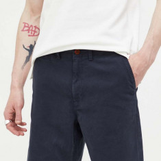 Superdry pantaloni scurti barbati, culoarea albastru marin