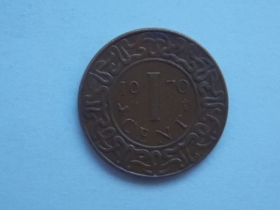 1 CENT 1970 SURINAME foto