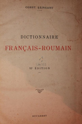 DICTIONNAIRE FRANCAIS-ROUMAIN foto