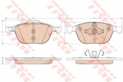 Set placute frana,frana disc VOLVO V40 Hatchback (2012 - 2016) TRW GDB2011 foto