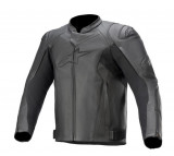 Cumpara ieftin Geaca Moto Piele Alpinestars Faster V2, Negru, Marime 60