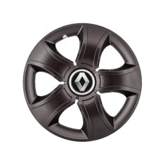 Set 4 Capace Roti 15 inchi (R15) Bis Negru, Compatibile Cu Renault