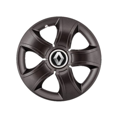 Set 4 Capace Roti 14 inchi (R14) Bis Negru, Compatibile Cu Renault foto