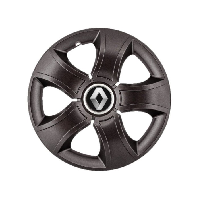 Set 4 Capace Roti 14 inchi (R14) Bis Negru, Compatibile Cu Renault