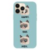 Husa compatibila cu Apple iPhone 13 model Emotionally complex Grumpy Cat, Silicon, TPU, Viceversa, Transparent, Carcasa