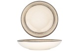 Bonna Farfurie ad&acirc;ncă - Cortado - Porţelan - 23 cm (1000cc) - set de 6