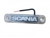 Lampa Gabarit LED Scania Alb 12-24V, Logo Scania, Consum Redus, Rezistenta Soc, Accesorii Scania
