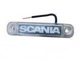 Lampa de gabarit cu LOGO SCANIA ALB 12v-24v