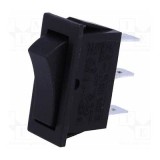 Intr FR 30.4x11.2mm 10A 250Vac OFF-(ON) negru