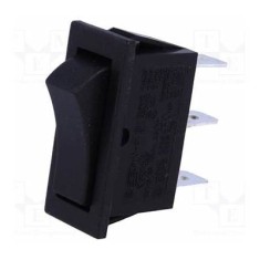 Intr FR 30.4x11.2mm 10A 250Vac OFF-(ON) negru
