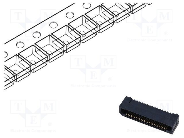 Conector PCB-PCB mamă PIN 50 0,8mm ERF8 aurit SMT 1,4A SAMTEC