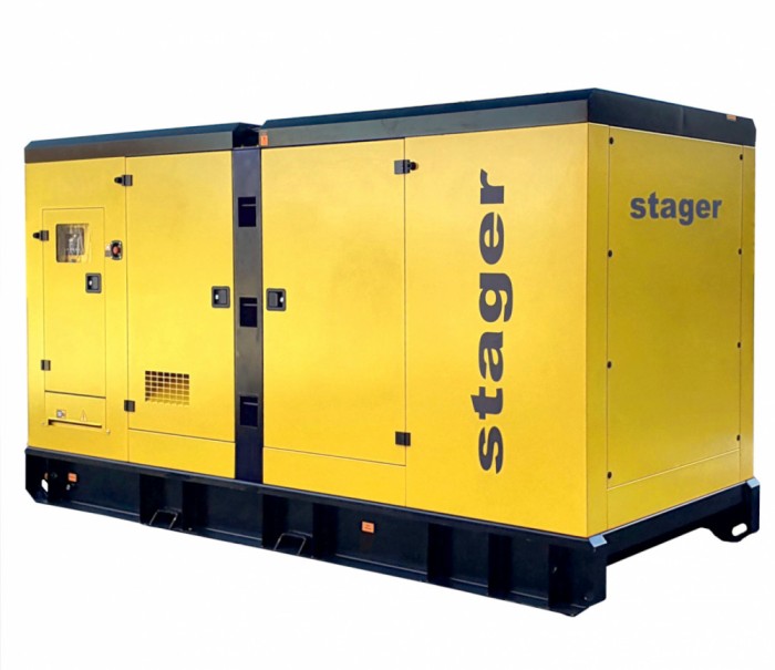 Generator insonorizat Stager YDSD550S3, 550kVA, 720A, 1500rpm, trifazat, diesel