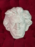 STATUETA SCULPTURA PIATRA - Ludwig van Beethoven - 25 X 26 X 15 cm - Vintage !, Masti, Europa