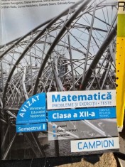 Matematica. Probleme si exercitii. Teste. Clasa a XII-a - Marius Burtea, Georgeta Burtea