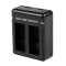 &Icirc;ncărcător cu 2 sloturi Puluz PU919B pentru GoPro Hero 12/Hero11/Hero10/Hero9