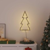 vidaXL Lumini de Crăciun Siluetă Pom Crăciun 80 LED-uri Alb Cald 4019604