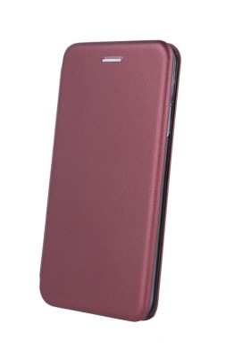 Husa de protectie tip carte pentru Oppo A57S, Inchidere magnetica, Visiniu foto