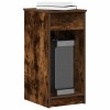 VidaXL Suport turn pentru computer cu sertar Stejar afumat 35x45x77 cm 858744