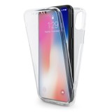 Cumpara ieftin Husa compatibila cu Apple iPhone X, MyStyle FullBody ultra slim TPU, fata - spate transparenta