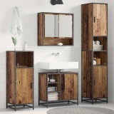 Set de mobilier pentru baie 3 pcs Lemn Vechi Lemn compozit