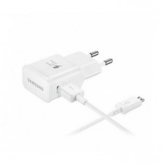 INCARCATOR RETEA SAMSUNG EP-TA20EWEU + CABLU ECB-DU4EWE MICROUSB FAST CHARGING ALB ORIGINAL