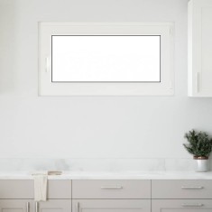 vidaXL Fereastră de subsol RISOR 110x50 cm Pt&amp;Turn DIN dreapta alb