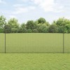 Gard din S&acirc;rmă Sudată cu 10 St&acirc;lpi U Gri 1.5x10 m Oțel