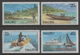 Nauru 1981 - Pescuit, pești, vapoare, bărci, serie neuzata