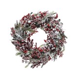 Cumpara ieftin Coronita artificiala - Deco Wreath Frost Red Berries 60 cm | Kaemingk