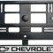 Set 2 bucati, suport numar inmatriculare Chevrolet