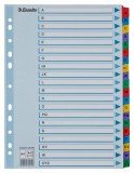 Index carton Esselte Mylar cu taste laminate A4 index A-Z