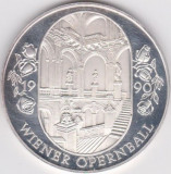 Jeton argint Casino AUSTRIA - 100 sch.1990 - Wiener Opernball - UNC, Europa