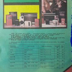 1986 Reclama Radioreceptoare portabile comunism 24x16 epoca aur SONG TOP GAMMA