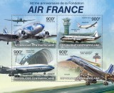 Cumpara ieftin AFRICA CENTRALA 2013 - Aeronave, Air France, aniversare 80 de ani/set complet-colita + bloc MNH ( 2 imagini)